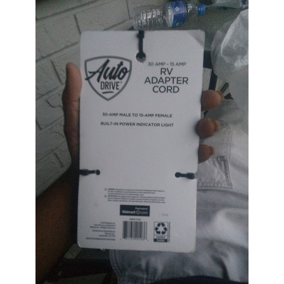 AUTO DRIVE RV Power Adapter Cord 30 Amp - 15 Amp NEW - Picture 2 of 2